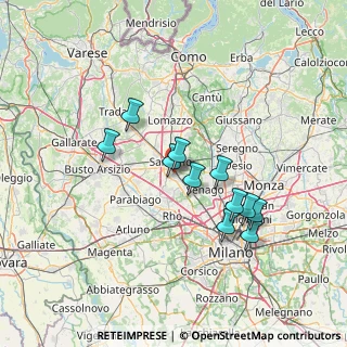 Mappa Via G. Guareschi, 21042 Caronno Pertusella VA, Italia (11.95)