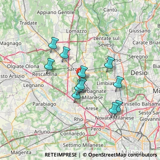 Mappa Via G. Guareschi, 21042 Caronno Pertusella VA, Italia (6.20273)