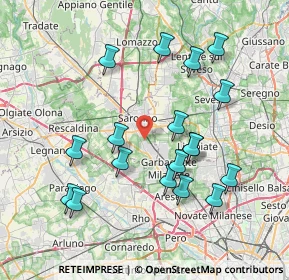 Mappa Via G. Guareschi, 21042 Caronno Pertusella VA, Italia (7.71333)