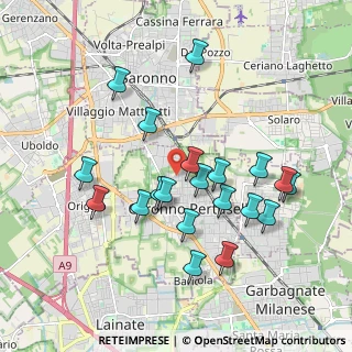 Mappa Via G. Guareschi, 21042 Caronno Pertusella VA, Italia (1.824)