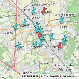 Mappa Via G. Guareschi, 21042 Caronno Pertusella VA, Italia (1.82938)