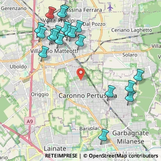 Mappa Via G. Guareschi, 21042 Caronno Pertusella VA, Italia (2.632)