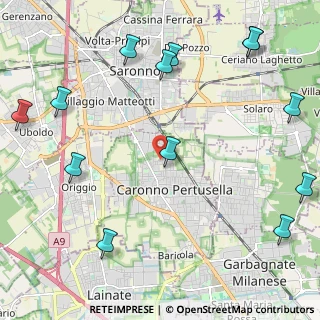 Mappa Via G. Guareschi, 21042 Caronno Pertusella VA, Italia (2.95692)