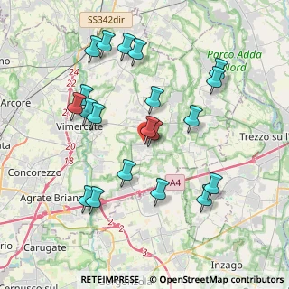 Mappa Via G. Pascoli, 20876 Ornago MB, Italia (3.9895)