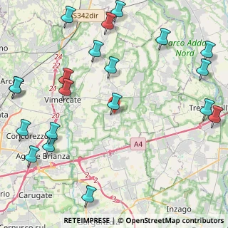 Mappa Via G. Pascoli, 20876 Ornago MB, Italia (5.9625)