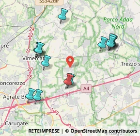 Mappa Via G. Pascoli, 20876 Ornago MB, Italia (4.216)