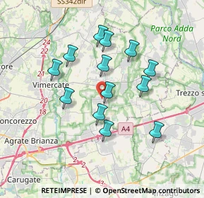 Mappa Via G. Pascoli, 20876 Ornago MB, Italia (3.12538)