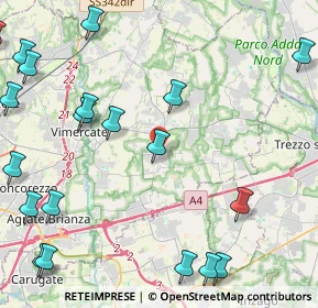 Mappa Via G. Pascoli, 20876 Ornago MB, Italia (6.1705)