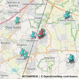 Mappa Via Magenta, 24049 Verdello BG, Italia (2.30692)