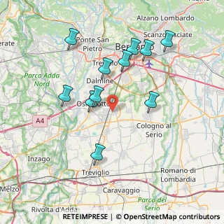 Mappa Via Magenta, 24049 Verdello BG, Italia (7.32364)