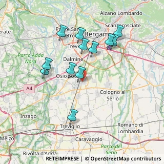 Mappa Via Magenta, 24049 Verdello BG, Italia (7.22333)