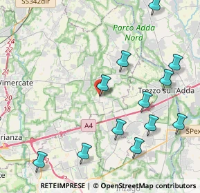 Mappa Via Piave, 20877 Roncello MB, Italia (4.81833)