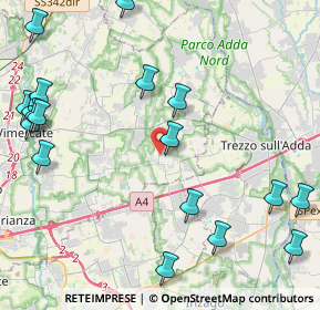 Mappa Via Piave, 20877 Roncello MB, Italia (5.922)