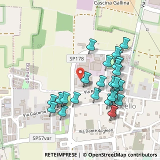 Mappa Via Piave, 20877 Roncello MB, Italia (0.23571)