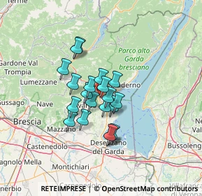 Mappa Via Federico Odorici, 25087 Salò BS, Italia (8.967)