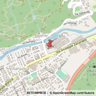 Mappa Via G. Zanardelli, 65, 25089 Villanuova sul Clisi, Brescia (Lombardia)