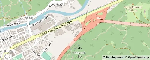 Mappa Villanuova sul Clisi