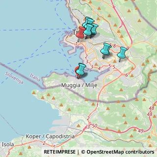 Mappa Via Battisti Cesare, 34015 Muggia TS, Italia (3.72077)