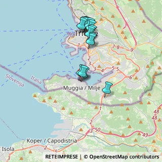 Mappa Via Battisti Cesare, 34015 Muggia TS, Italia (3.62067)