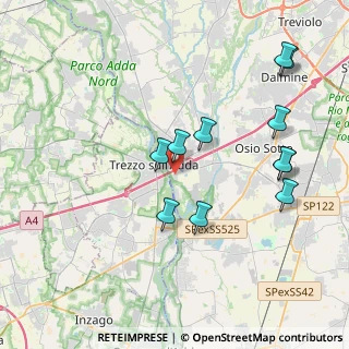 Mappa Via San Marco, 24042 Capriate San Gervasio BG, Italia (4.01364)