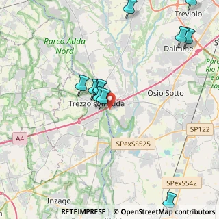 Mappa Via San Marco, 24042 Capriate San Gervasio BG, Italia (4.50091)