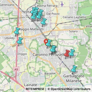 Mappa Via Gianni Rodari, 21042 Caronno Pertusella VA, Italia (2.28867)
