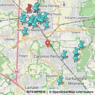 Mappa Via Gianni Rodari, 21042 Caronno Pertusella VA, Italia (2.6455)