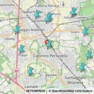 Mappa Via Gianni Rodari, 21042 Caronno Pertusella VA, Italia (2.86417)