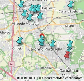 Mappa Via Gianni Rodari, 21042 Caronno Pertusella VA, Italia (2.29824)