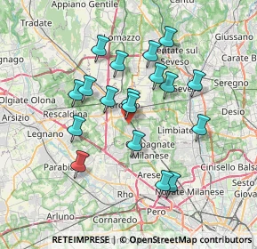 Mappa Via Gianni Rodari, 21042 Caronno Pertusella VA, Italia (6.41333)