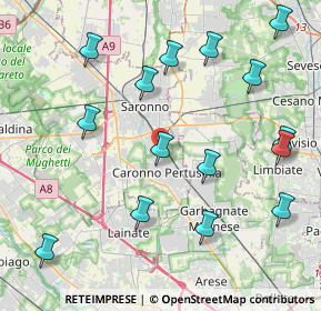 Mappa Via Gianni Rodari, 21042 Caronno Pertusella VA, Italia (4.746)