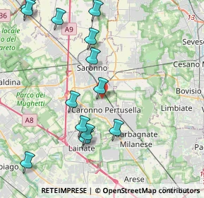 Mappa Via Gianni Rodari, 21042 Caronno Pertusella VA, Italia (4.69692)