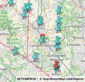 Mappa Via Gianni Rodari, 21042 Caronno Pertusella VA, Italia (4.59294)