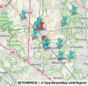 Mappa Via Gianni Rodari, 21042 Caronno Pertusella VA, Italia (3.34231)