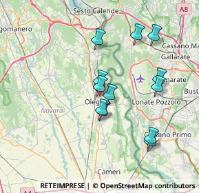 Mappa Via Porto di Castelnovate, 28047 Oleggio NO, Italia (6.5225)