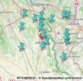 Mappa Via Porto di Castelnovate, 28047 Oleggio NO, Italia (7.34882)