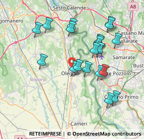 Mappa Via Porto di Castelnovate, 28047 Oleggio NO, Italia (7.309)