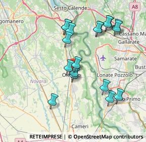 Mappa Via Porto di Castelnovate, 28047 Oleggio NO, Italia (7.535)