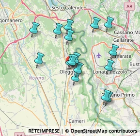 Mappa Via Porto di Castelnovate, 28047 Oleggio NO, Italia (6.63938)