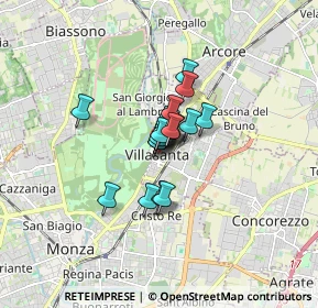 Mappa Piazzetta B. Erba, 20852 Villasanta MB, Italia (0.7945)