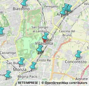 Mappa Piazzetta B. Erba, 20852 Villasanta MB, Italia (2.7025)