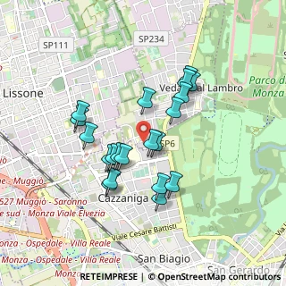 Mappa Via Alcide De Gasperi, 20854 Vedano Al Lambro MB, Italia (0.756)