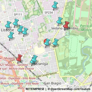 Mappa Via Alcide De Gasperi, 20854 Vedano Al Lambro MB, Italia (1.22071)