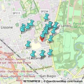 Mappa Via Alcide De Gasperi, 20854 Vedano Al Lambro MB, Italia (0.7545)