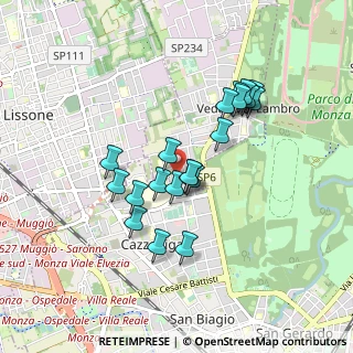 Mappa Via Alcide De Gasperi, 20854 Vedano Al Lambro MB, Italia (0.75)