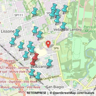Mappa Via Alcide De Gasperi, 20854 Vedano Al Lambro MB, Italia (1.215)