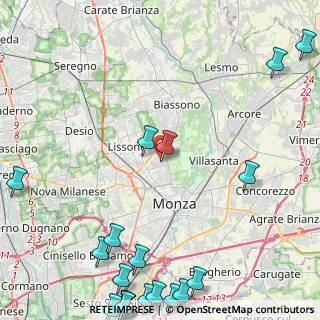 Mappa Via Alcide De Gasperi, 20854 Vedano Al Lambro MB, Italia (7.133)