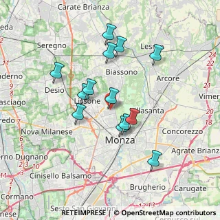 Mappa Via Alcide De Gasperi, 20854 Vedano Al Lambro MB, Italia (3.24692)