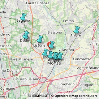 Mappa Via Alcide De Gasperi, 20854 Vedano Al Lambro MB, Italia (2.98538)