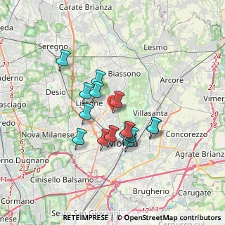 Mappa Via Alcide De Gasperi, 20854 Vedano Al Lambro MB, Italia (2.792)